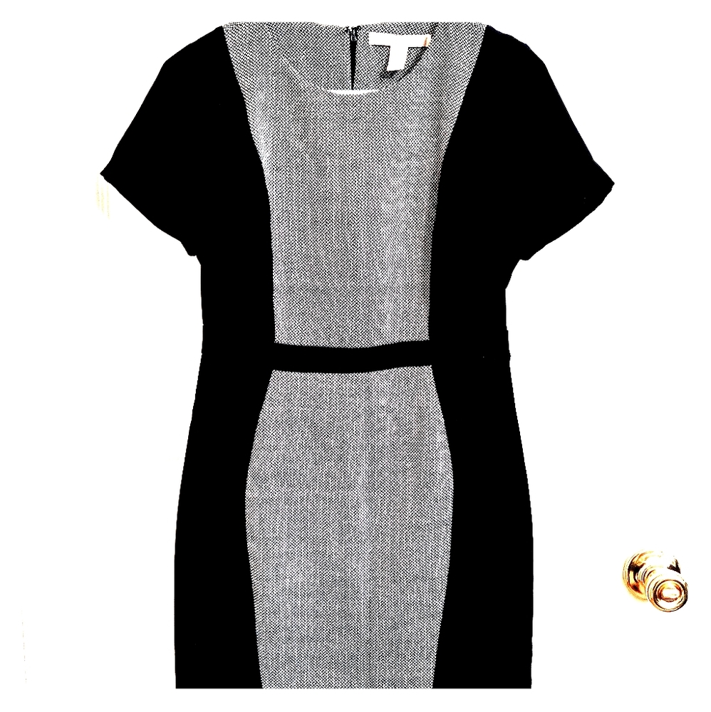 F21 Black Patterned Dress